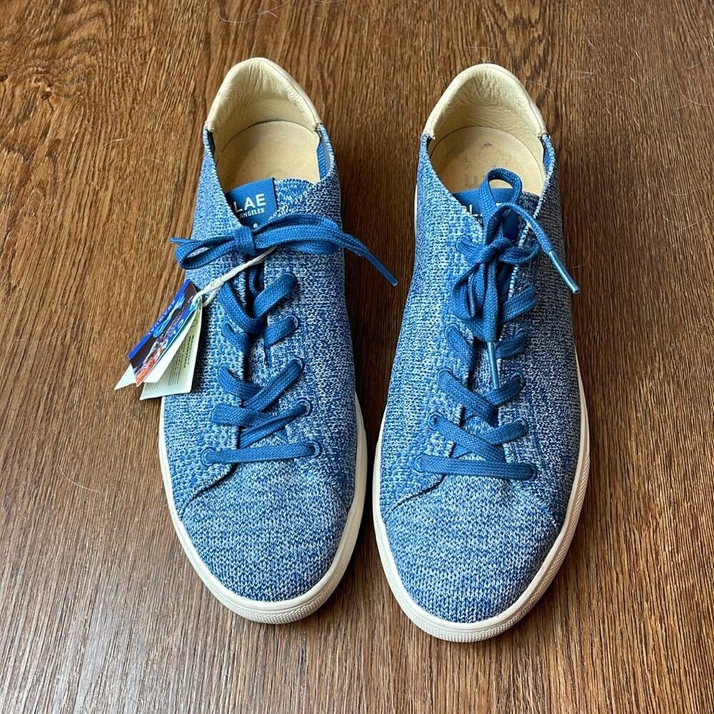 Bnwt! Clae Heathered Blue Lace Up Sneakers Size 8.5